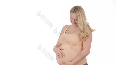 怀孕了女人中风肚子